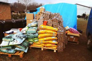 Supplies provided in a cooperative effort by Slovakia-based shelters and transportation of supplies into Ukraine provided by Sloboda Zvierat.