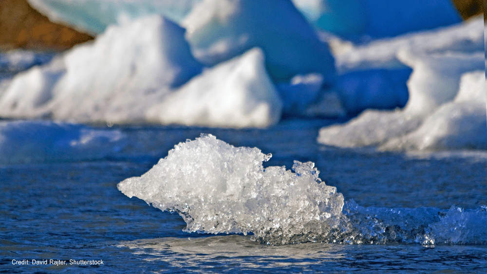 Ice crystals from Mendenhall Glacier | Credit: David Rajter, Shutterstock